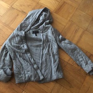 Gray BCBG Maxazria Hooded Sweatshirt